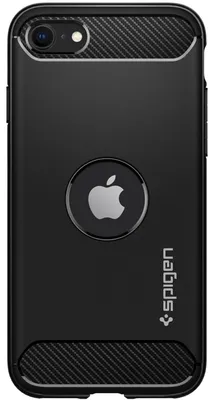 Obrázek produktu pro Spigen Rugged Armor, Obal, Apple, iPhone SE, 11,9 cm (4.7"), Černá