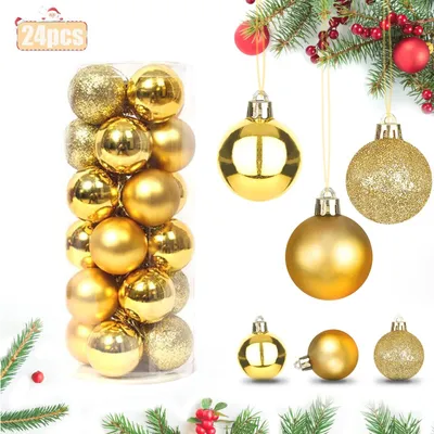 Immagine prodotto di Set di 24 palline decorative per l'albero di Natale