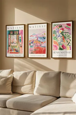 Image de Wallity, Artvmodel1-Kahve, décoratif, tableau encadré en MDF (3 pièces), multicolore, 100 % BOIS MASSIF, 33 x 48 cm