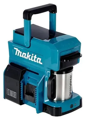 Zdjęcie produktu dla Makita DCM501Z, Przelewowy ekspres do kawy, 240 l, Ziarna kawy, Podstawka pod kawę, Czarny, Niebieski