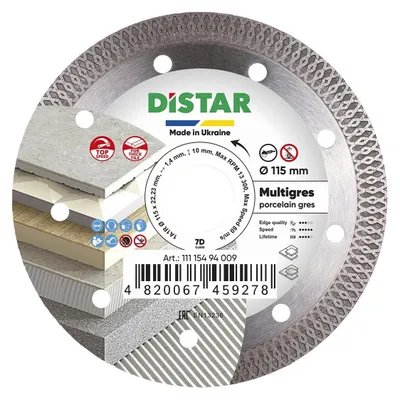 Immagine prodotto di DISTAR disco diamantato dede diamante 115 mm 1A1R Multigres per piastrelle in Vetroceramica e gres porcellanato