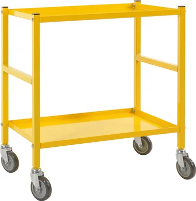 Produktbild von Kongamek Tischwagen 625x414mm Ladefläche in gelb mit Bremse