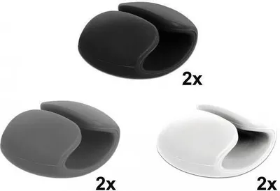 Produktbild von DELOCK Kabelhalter Clip Set 6 Stück