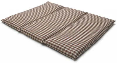 Produktbild von GIRAFFENLAND Rapssamenkissen groß 40x30cm - 3-Kammer - braun-weiß - Wärmekissen - Körnerkissen