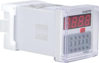 Zdjęcie produktu dla DH48J-A Licznik cyfrowy Przekaźnik czasowy Wyświetlacz LED 1-999900 11-stykowy (220VAC)