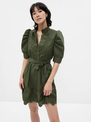 Produktbild von GAP Minikleid mit Rüschenärmeln XS