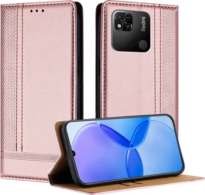 Immagine prodotto di Custodia per cellulare per Xiaomi Redmi 10A / Redmi 9C Custodia Flip in pelle con supporto Rosa
