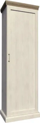 Produktbild von Furniture24 Schrank ROYAL S1D, Kleiderschrank, Wohnzimmerschrank, 1 Türiger Drehtürenschrank mit 4 Einlegeboden