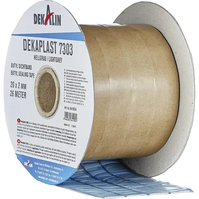 Produktbild von DEKALIN Abdichtband Dekaplast 7303 20 x 2 mm 26 m Rolle Grau 6419034