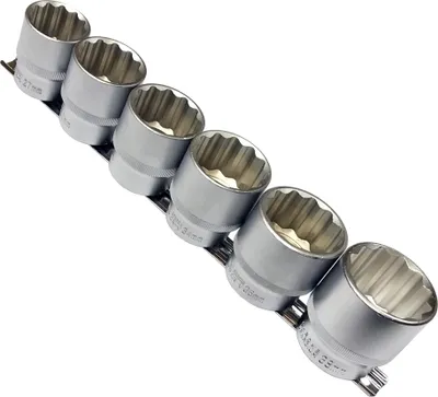 Produktbild von Steckschlüsseleinsätze Stecknuss Nuss VIELZAHN 12-KANT 27 30 32 34 36 38 mm