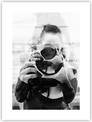 Produktbild von Poster - Poster ohne Rahmen - Fotograf Schwarzweiß Doppel - 30x40 cm - Wand Bild - Wanddeko - Wandbilder - Kunstposter - Wandposter - Bilder - Kunstdruck - Wanddekoration - Wandbild - P2XPA30x40-4586