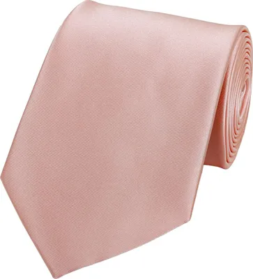 Produktbild von Fabio Farini - 1 Stück einfarbige Herren Schlips - Unicolor Krawatte in 6cm oder 8cm Breite Breit (8cm), Lachsrosa perfekt als Geschenk