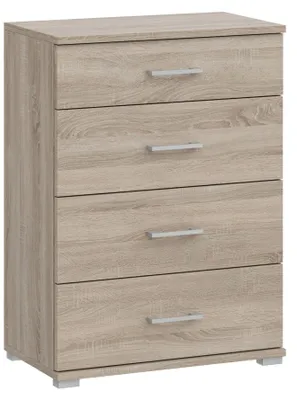 Produktbild von Schuhschrank Landhausstil Hellbraun, 3 Türen, 1 Schublade, 60x82x35 cm