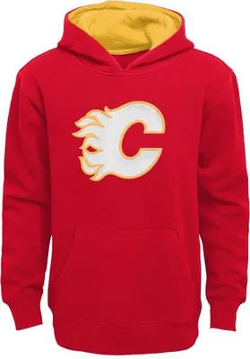 Productafbeelding van NHL Prime juniorhoodie, lange mouwen, met kangoeroezak voor, maat 18 jaar, Calgary Flames