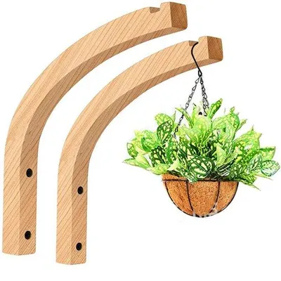 Immagine prodotto di Set da 2 portavasi in legno, da parete, da appendere, per fiori, decorativi
