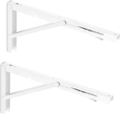 Produktbild von SOTECH 1 Paar klappbare Wandkonsolen weiß, Tragkraft 150 kg, 400 x 176 mm