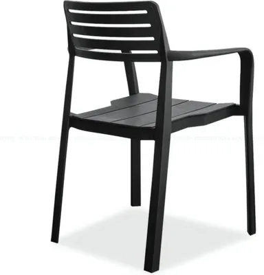 Immagine prodotto di Sedia da terrazza nera di design Elegante sedia da giardino Mobili