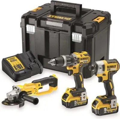 Zdjęcie produktu dla Dewalt 18V Zestaw Kombi Dck383P2T (Dcd796+Dcf887+Dcg412) 2X5,0Ah Tstak