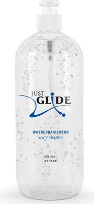 A clear product shot of a bottle of lubricant.