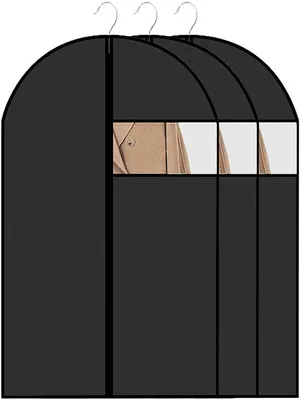 Immagine prodotto di Copriabiti 60x120 cm, traspiranti, neri, per indumenti