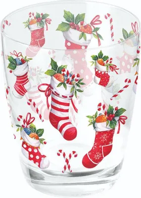 Produktbild von Wasserglas - X-Mas stockings white