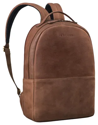 Produktbild von Leder Business Rucksack mit Laptopfach für 15 Zoll