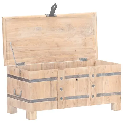 Image de vidaXL Coffre 90x40x40 cm bois massif acacia