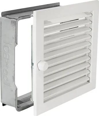 Produktbild von Warmluftgitter WG 2323 W Lüftungsgitter Weiss 230 x 230mm Zuluft Abluftgitter