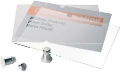 Produktbild von DURABLE Türschild CRYSTAL SIGN® A5 quer, 482319 transparent