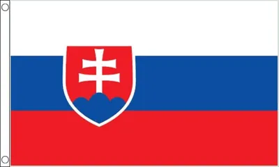 Slowakei Flagge 90x60 cm, 100% Polyester mit Ösen