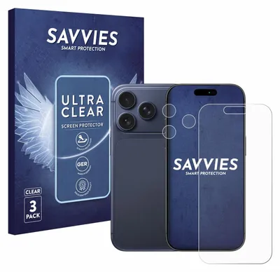 A product shot showing a box of screen protectors and a smartphone with a screen protector applied.