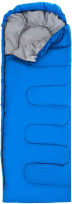 Produktbild von Intirilife Schlafsack geeignet für 0 - 5 Grad aus blauem Polyester - 210 x 70 cm - Hüttenschlafsack mit Tasche für Outdoor Aktivitäten Camping Rucksackreisen Wandern für Erwachsene und Kinder