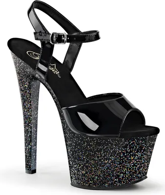 Produktbild von SKY-309MG Damen Sandale von Pleaser, Schwarz EU 37, US 7
