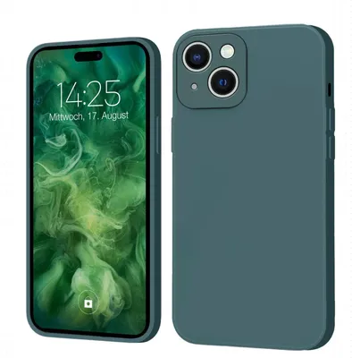 Produktbild von Hülle für iPhone 15 Case Cover Bumper Silikon Softgrip Schutzhülle Farbe: Grün