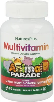 Produktbild von Natures Plus Animal Parade Children`s Chewable Multivitamin sugar free _ 90 Lutschtabletten