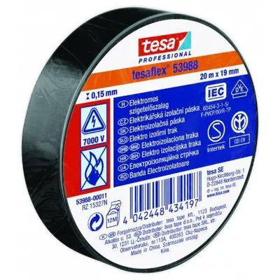 Obrázek produktu pro Izolační páska "Professional 53988", černá, 19 mm x 20 m, TESA