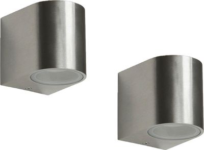 2er Set Ranex SMD-LED Wandleuchte Metall, downlight, IP44, 230Lm