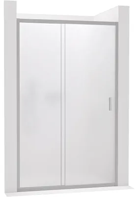 Obrázek produktu pro Sprchové posuvné dveře Varone LINE L/P - 6 mm - chrom, mléčné sklo - 150x195 cm