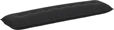 Produktbild von vidaXL Rückenkissen Schwarz 200 x 50 cm Cordstoff