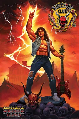 Produktbild von Stranger Things Poster: Hellfire Club Rock God (21)