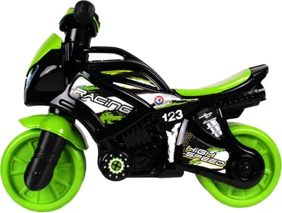 Immagine prodotto di Scooter moto verde-nero a batteria in plastica con luci e suoni