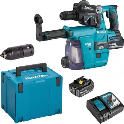 Image de Perfo-burineur MAKITA DHR243RTJW SDS-Plus 18V Li-Ion (2x5Ah) 24 mm