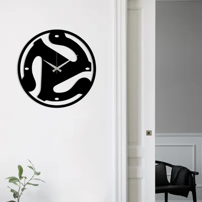 Immagine prodotto di Opviq, Metallo- TNL2105, Nero, Orologi da parete, 48 x 48 cm, 100% metallo (spessore: 1