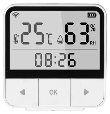 Produktbild von Hygrometer-Thermometer-Sensor, intelligenter WLAN-Bluetooth-Temperatur- und Feuchtigkeitssensor, digitaler elektronischer Innenraumüberwachungsgerät