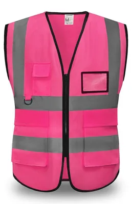 Produktbild von Sicherheitsweste Hohe Sichtbarkeit Reflektierend Rosa Größe M
