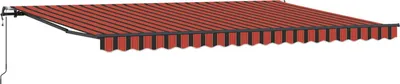 Zdjęcie produktu dla Markiza zwijana pomarańczowy i brązowy 500 × 300 cm
