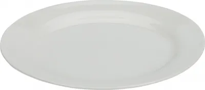 Image de Assiette de la collection Siaki, porcelaine, 22 x 1,8 cm, blanche
