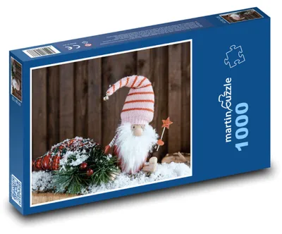 Obrázok produktu pre Puzzle 1000 Vianočný škriatok - zima - martinpuzzle