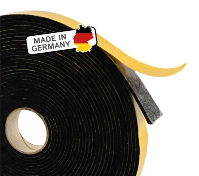 Filzband selbstklebend 20 mm × 3 mm × 10 m schwarz