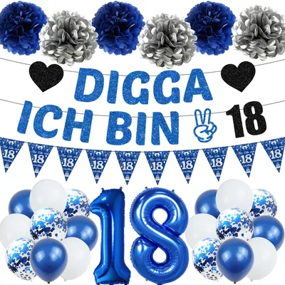 Produktbild von Luftballon-Set - 28-teilige Dekoration - für Geburtstagsfeiern - 28 Stück